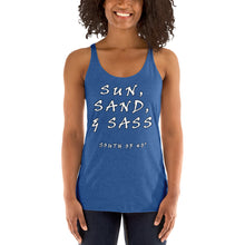 Load image into Gallery viewer, South of 40° - Women&#39;s Racerback Tank - Sun, Sand, and Sass - Multiple Color Choices