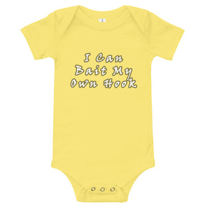 South Of 40° - Baby Onesie - I Can Bait My Own Hook