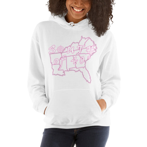 South of 40° Ladies Hoodie - Classic Logo - Multiple Color Choices